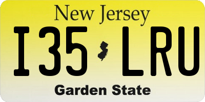 NJ license plate I35LRU