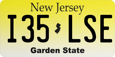 NJ license plate I35LSE