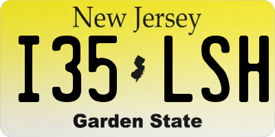 NJ license plate I35LSH
