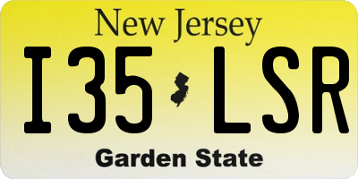 NJ license plate I35LSR