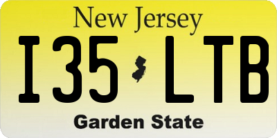 NJ license plate I35LTB