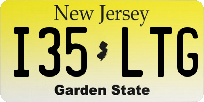 NJ license plate I35LTG