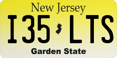 NJ license plate I35LTS