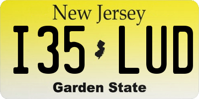 NJ license plate I35LUD