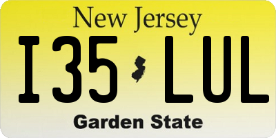 NJ license plate I35LUL