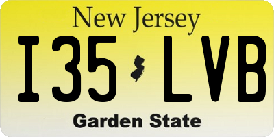 NJ license plate I35LVB