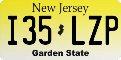 NJ license plate I35LZP