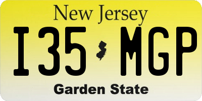 NJ license plate I35MGP