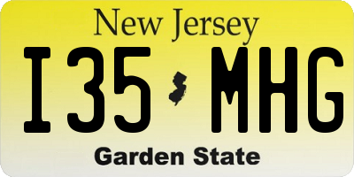 NJ license plate I35MHG