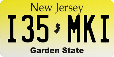 NJ license plate I35MKI