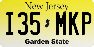 NJ license plate I35MKP