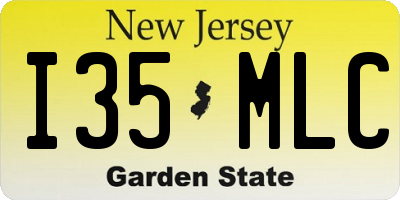 NJ license plate I35MLC