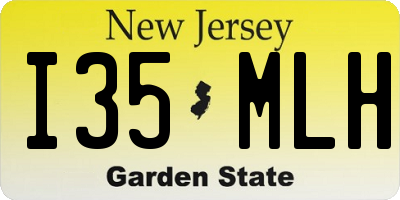 NJ license plate I35MLH