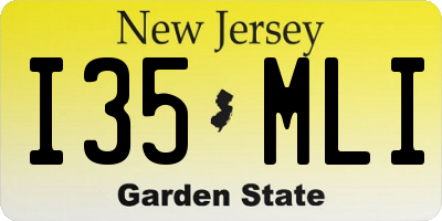 NJ license plate I35MLI