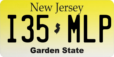 NJ license plate I35MLP