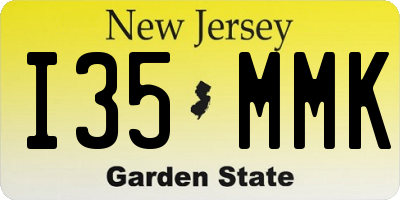 NJ license plate I35MMK