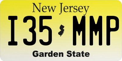 NJ license plate I35MMP