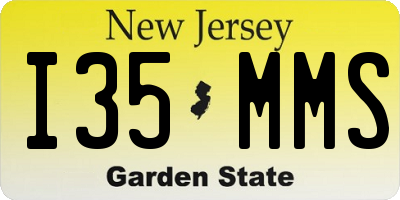 NJ license plate I35MMS