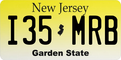NJ license plate I35MRB