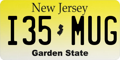 NJ license plate I35MUG