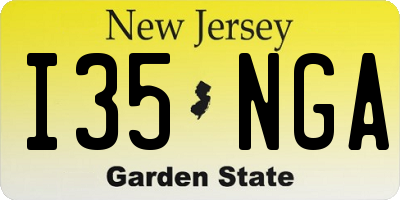 NJ license plate I35NGA