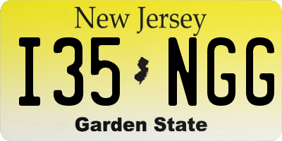 NJ license plate I35NGG