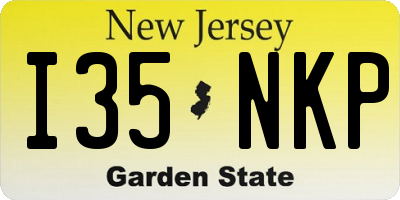 NJ license plate I35NKP