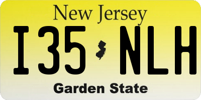 NJ license plate I35NLH