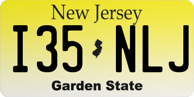 NJ license plate I35NLJ