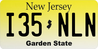 NJ license plate I35NLN