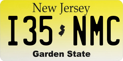 NJ license plate I35NMC