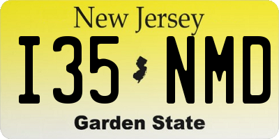 NJ license plate I35NMD