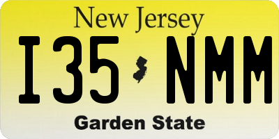 NJ license plate I35NMM