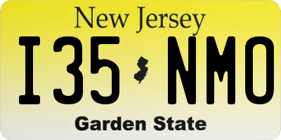 NJ license plate I35NMO