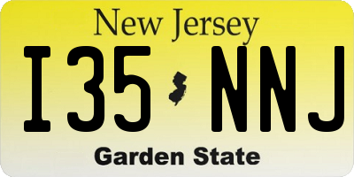 NJ license plate I35NNJ