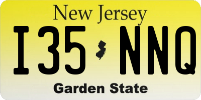NJ license plate I35NNQ