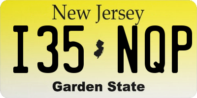NJ license plate I35NQP