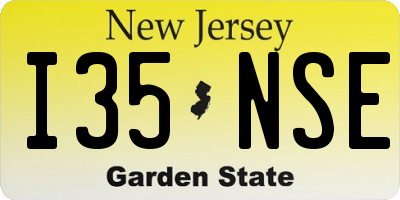NJ license plate I35NSE
