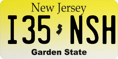 NJ license plate I35NSH