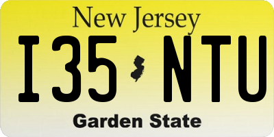NJ license plate I35NTU