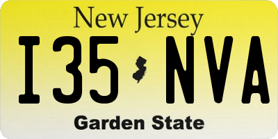 NJ license plate I35NVA