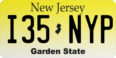 NJ license plate I35NYP
