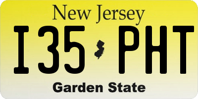 NJ license plate I35PHT