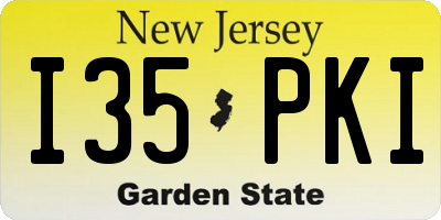 NJ license plate I35PKI