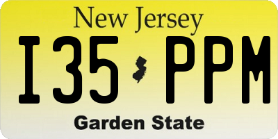 NJ license plate I35PPM