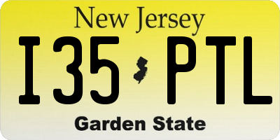NJ license plate I35PTL