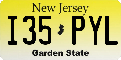 NJ license plate I35PYL
