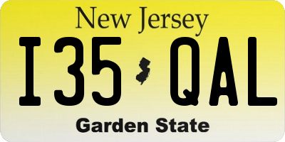 NJ license plate I35QAL