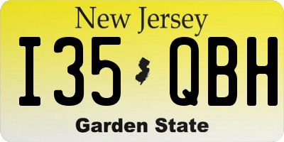NJ license plate I35QBH