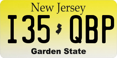 NJ license plate I35QBP